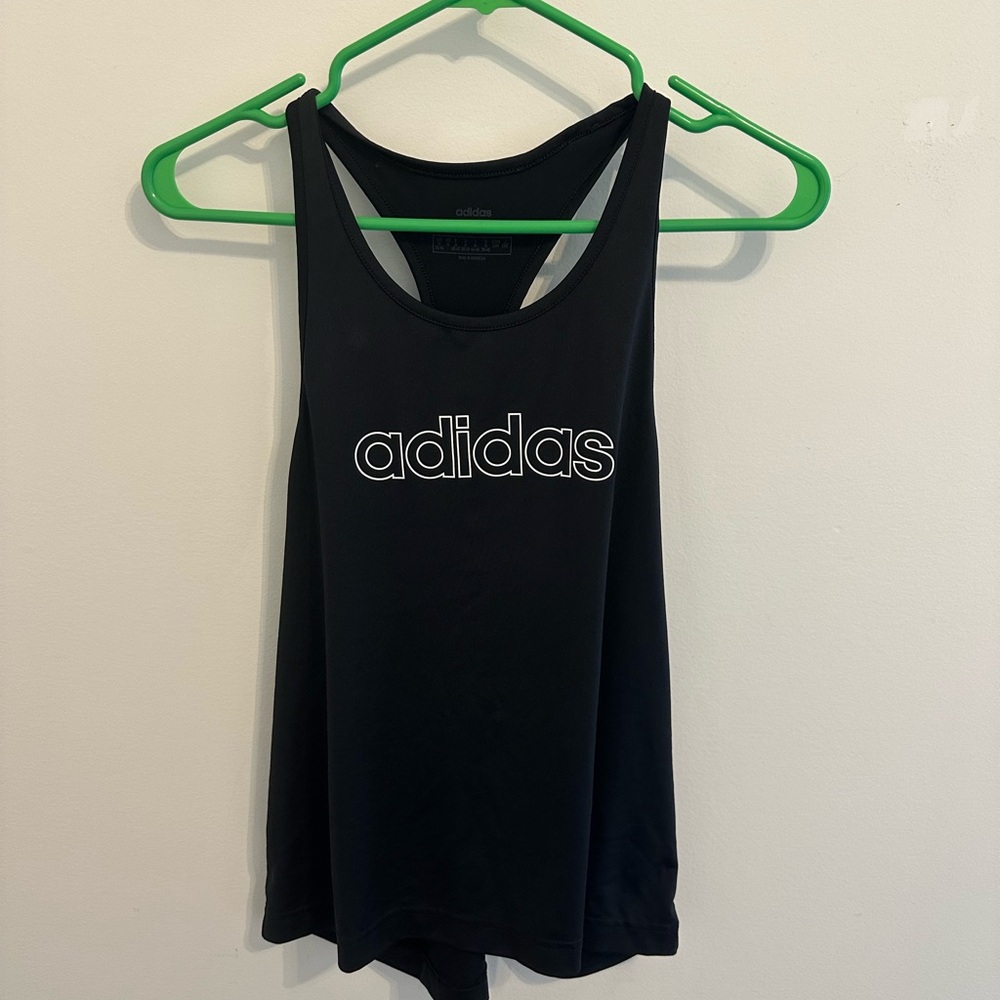 adidas Black Racerback workout top
